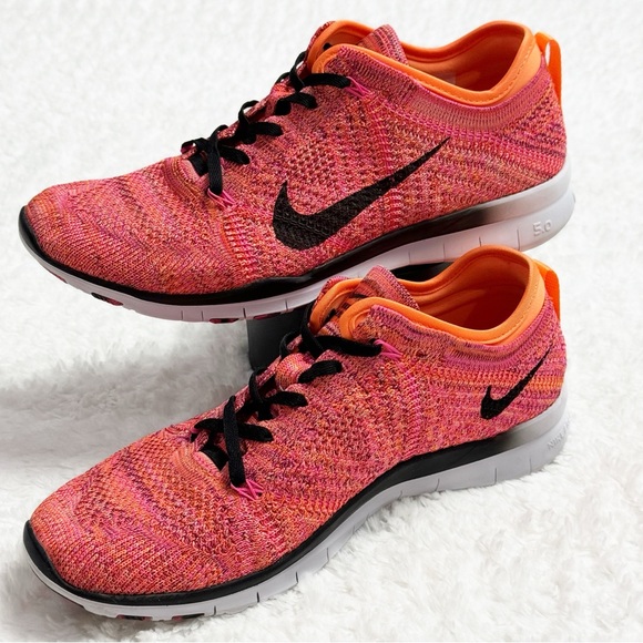 Nike Free 5.0 TR Flyknit Women’s Shoes Size 7.5 Color Citrus - Picture 3 of 16